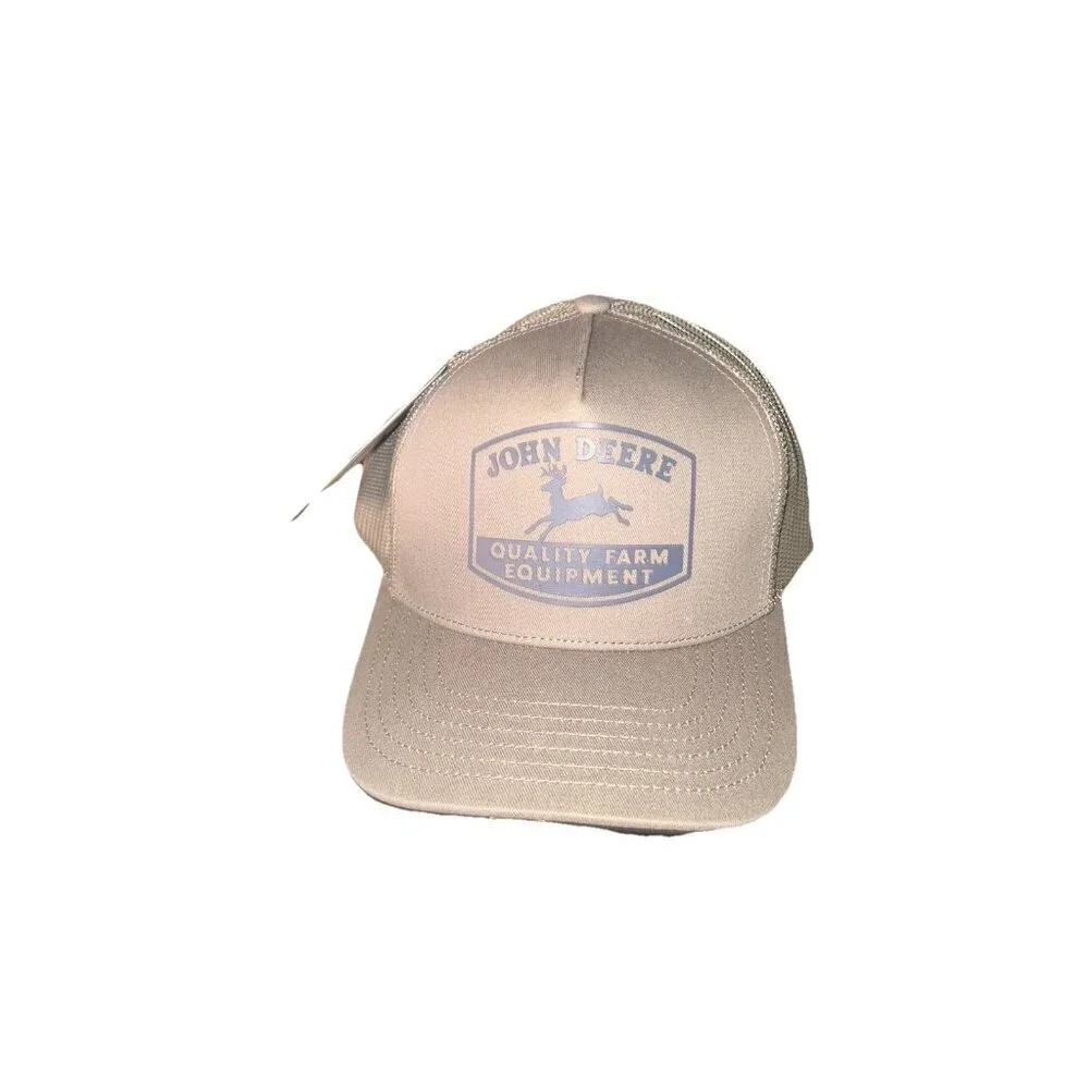 John Deere Olive SnapBack Trucker Hat One Size Fits Most
